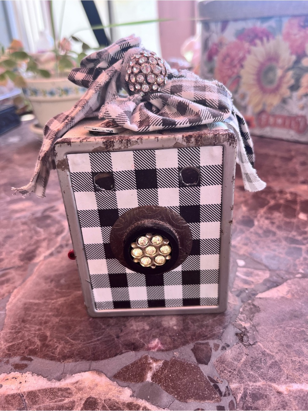Retro Camera Farmhouse style Picture Holder